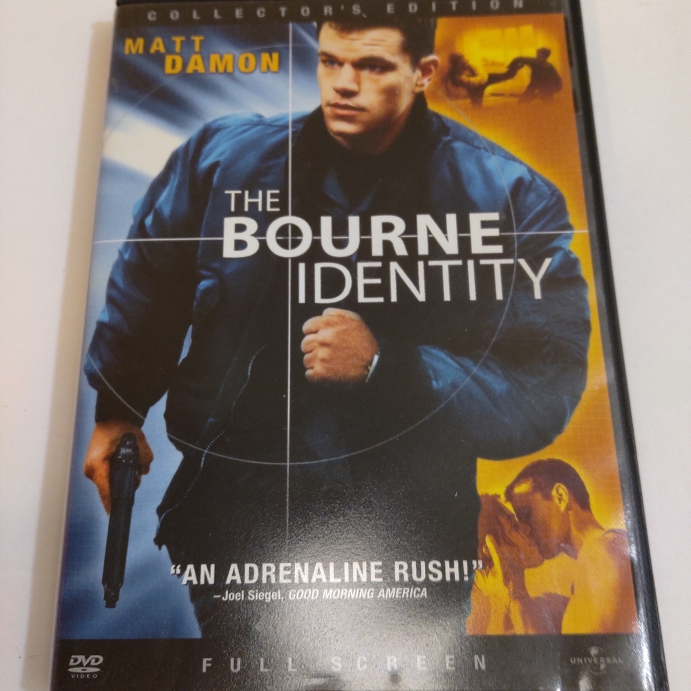 The Bourne Identity  Collector's Edition Full Screen Universal Pictures Rated PG